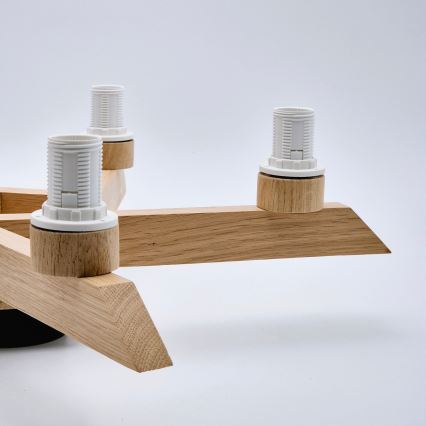 Plafonier ANTONIO 5xE14/40W/230V carvalho