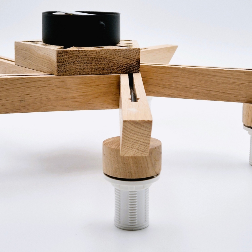 Plafonier ANTONIO 5xE14/40W/230V carvalho