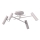 Plafon AXION 4xGU10/8W/230V