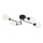 Plafon de tecto KING 4xE27/15W/230V preto