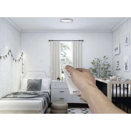 Luminária de teto LED dimerizável ILVI LED/30W/230V 2700-6500K Ø 40 cm branco/bege + controlo remoto