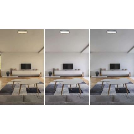 Luminária de teto LED dimerizável ILVI LED/30W/230V 2700-6500K Ø 40 cm branco/bege + controlo remoto