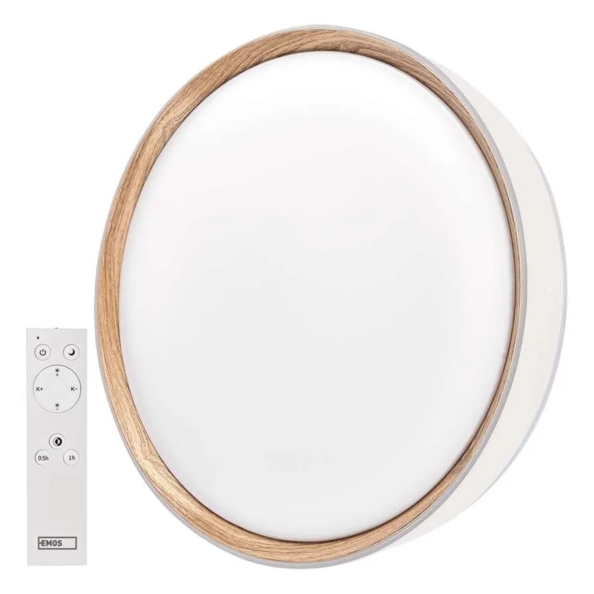 Luminária de teto LED dimerizável ILVI LED/30W/230V 2700-6500K Ø 40 cm branco/bege + controlo remoto
