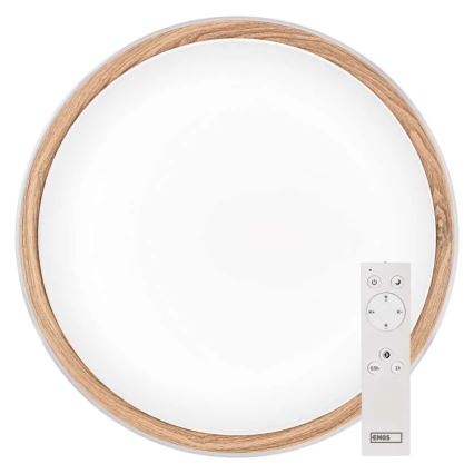 Luminária de teto LED dimerizável ILVI LED/30W/230V 2700-6500K Ø 40 cm branco/bege + controlo remoto