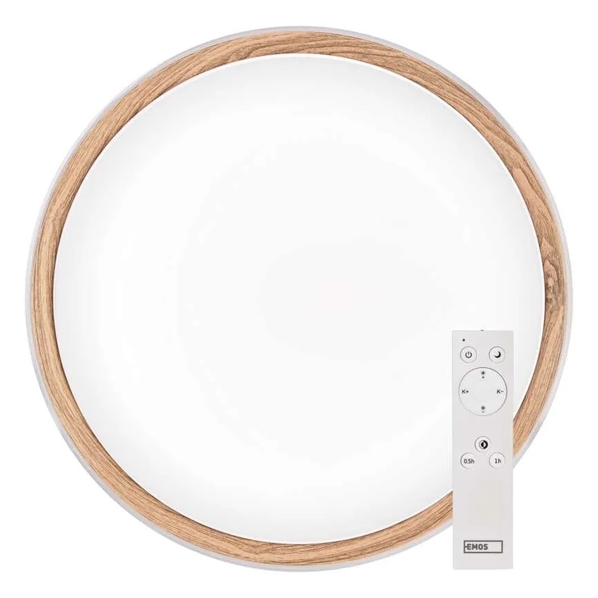 Luminária de teto LED dimerizável ILVI LED/30W/230V 2700-6500K Ø 40 cm branco/bege + controlo remoto