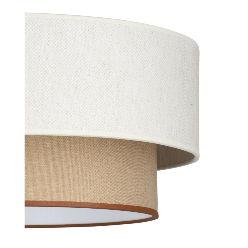 Plafon de teto NATIA 1xE27/60W/230V branco/castanho