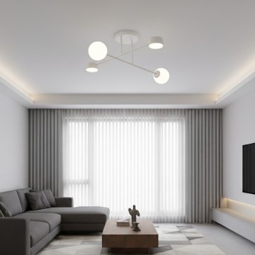 Plafon HOLON 2xG9/8W/230V + 2xGX53/12W cinzento