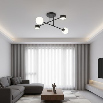 Plafon HOLON 2xG9/8W/230V + 2xGX53/12W preto