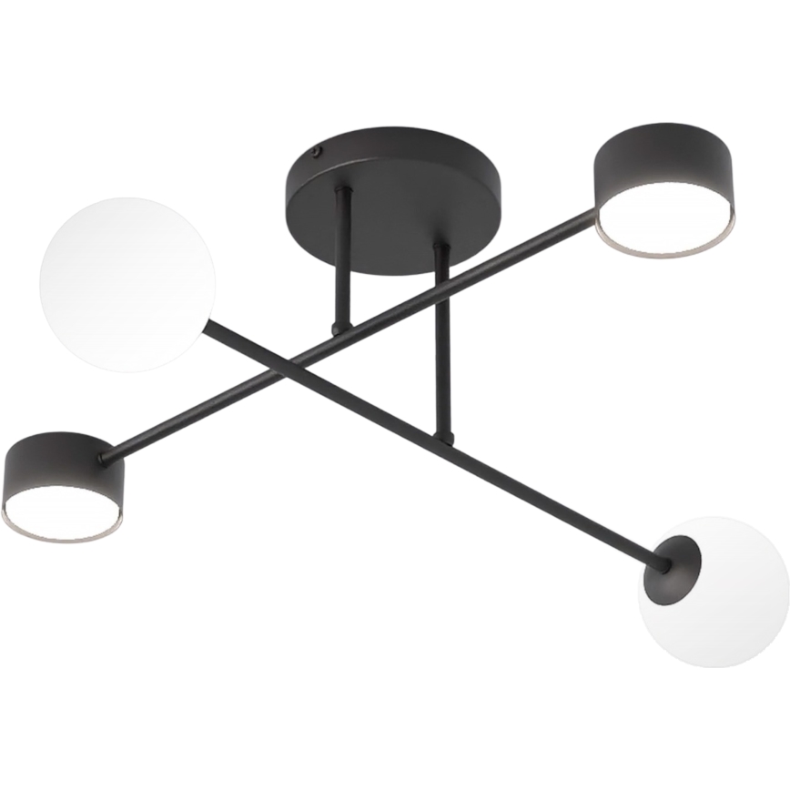 Plafon HOLON 2xG9/8W/230V + 2xGX53/12W preto