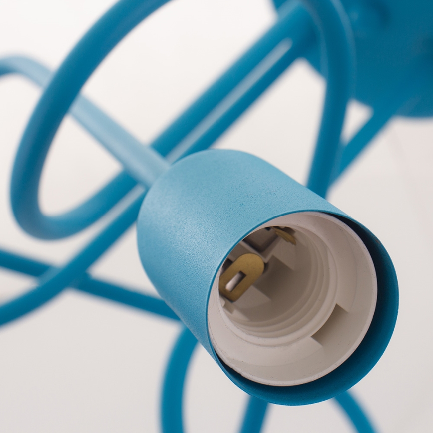 Plafon infantil LED OXFORD 3xE27/15W/230V azul