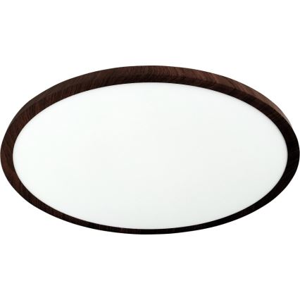 Plafon LED/32W/230V 3000/4000/6500K Ø 40 cm castanho