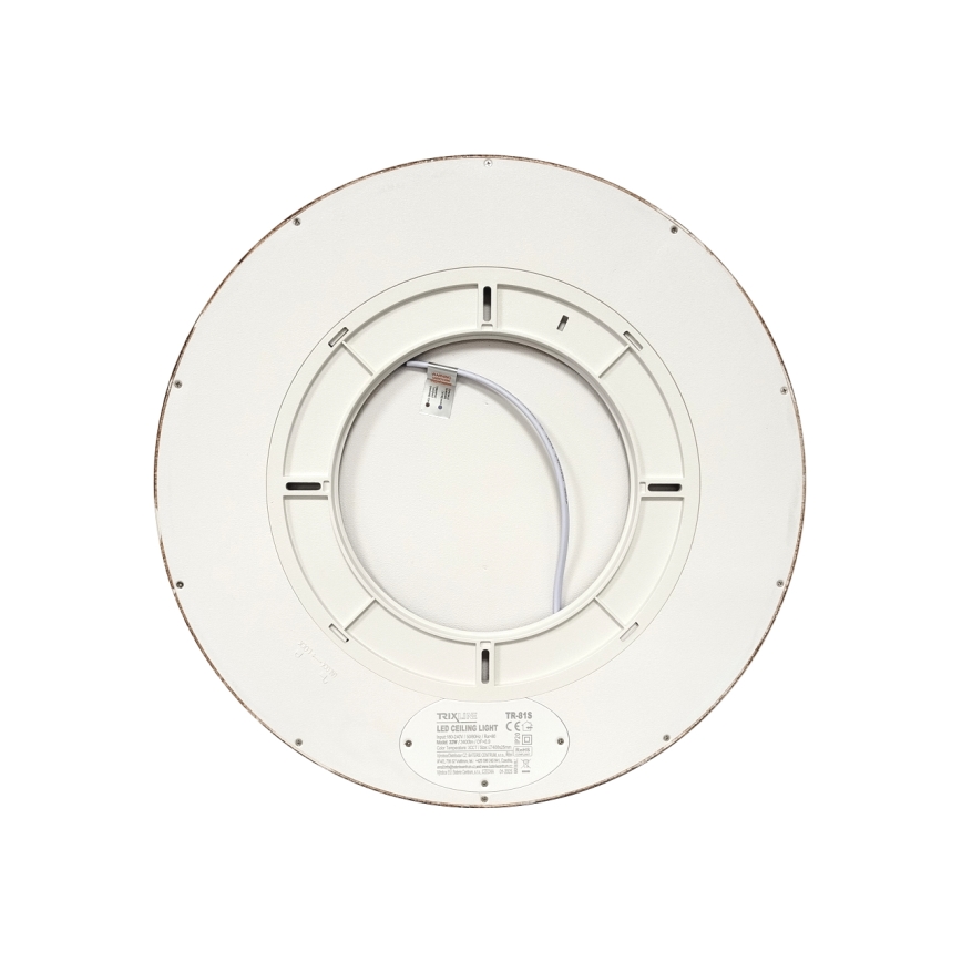 Plafon LED/32W/230V 3000/4000/6500K Ø 40 cm castanho