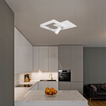 Plafon LED/38W/230V + 1xGU10/30W branco