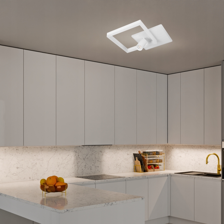 Plafon LED/38W/230V + 1xGU10/30W branco