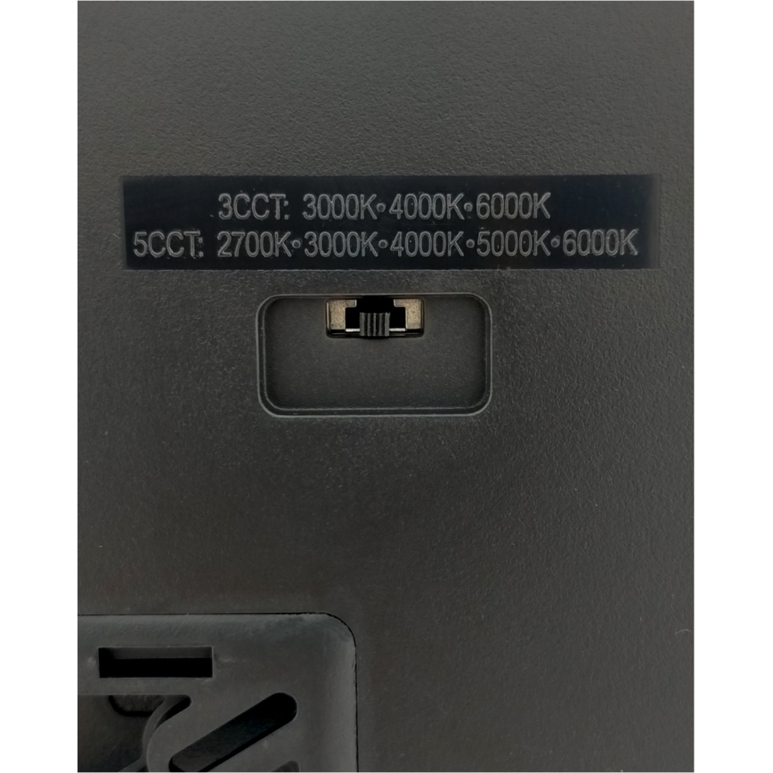 Plafon LED/40W/230V 3000/4000/6500K 50x50 cm preto