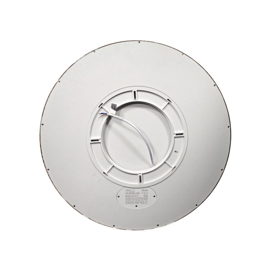 Plafon LED/40W/230V 3000/4000/6500K Ø 50 cm castanho