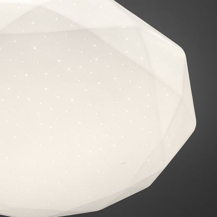 Luminária de teto LED regulável HEX LED/72W/230V 3000-6000K Ø 50 cm branca + controlo remoto