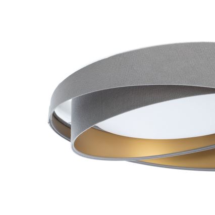 Luminária de teto LED compatível com dimmer SMART GALAXY MODERN LED/24W/230V 3000–6500K, diâmetro 55 cm, cinzento/dourado + comando remoto