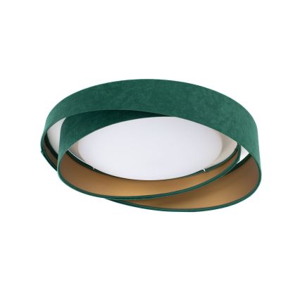 Plafon LED GALAXY MODERN LED/24W/230V Ø 55 cm verde/dourado