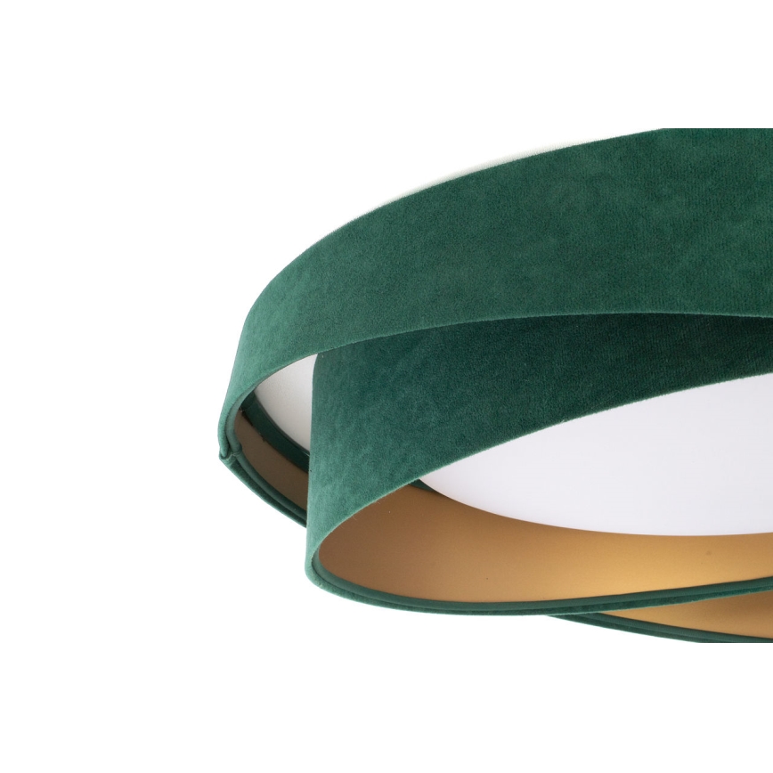 Plafon LED GALAXY MODERN LED/24W/230V Ø 55 cm verde/dourado