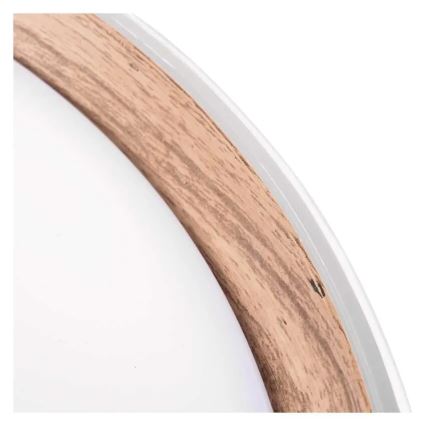 Candeeiro de teto LED dimerizável ILVI LED/45W/230V 2700-6500K diâmetro 50 cm branco/bege + controlo remoto