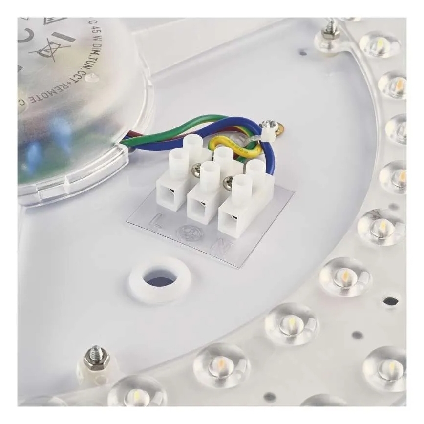 Candeeiro de teto LED dimerizável ILVI LED/45W/230V 2700-6500K diâmetro 50 cm branco/bege + controlo remoto