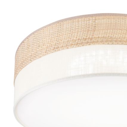 Candeeiro de tecto LED SIRJA BOHO LED/36W/230V 4000K Ø 45 cm bege/creme