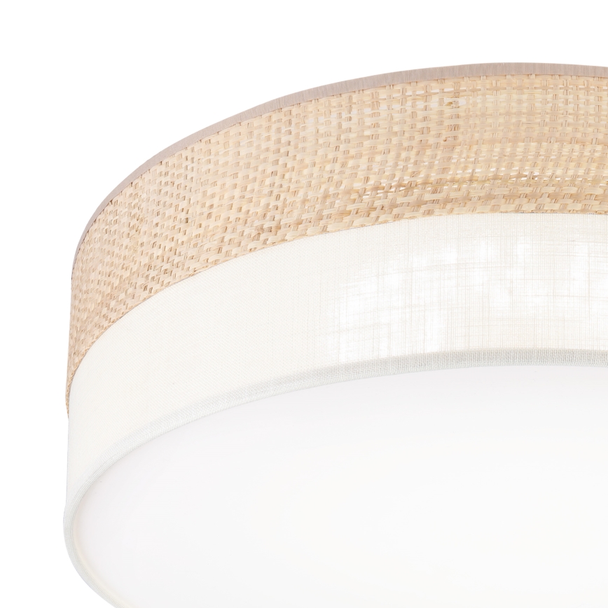Candeeiro de tecto LED SIRJA BOHO LED/36W/230V 4000K Ø 45 cm bege/creme