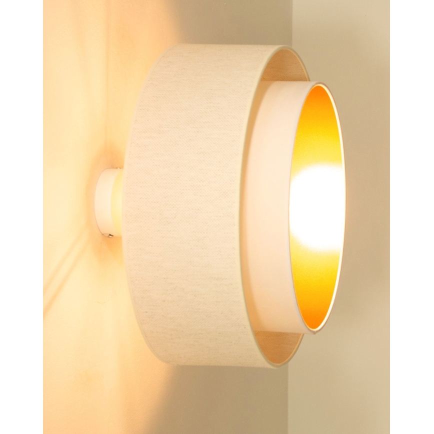 Plafon NATIA 1xE27/60W/230V Ø 45 cm branco