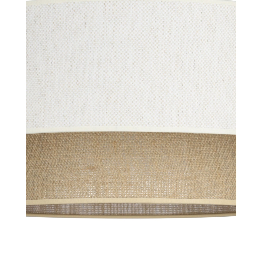 Plafon NATIA de fixação à superfície, 1xE27/60W/230V, Ø 45 cm, branco/castanho