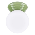 Plafon para casa de banho ZORI 1xG9/8W/230V Ø 12 cm IP44 verde