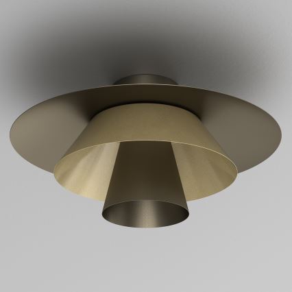 Plafon PLATO 1xE27/15W/230V Ø 32 cm, acabamento em bronze