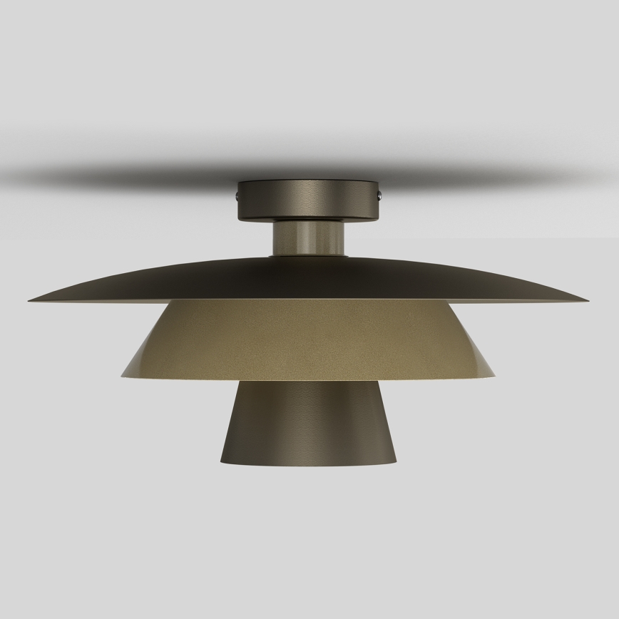 Plafon PLATO 1xE27/15W/230V Ø 32 cm, acabamento em bronze