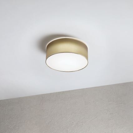 Plafon SIRJA LED 20W/230V 4000K Ø 35 cm castanho/dourado