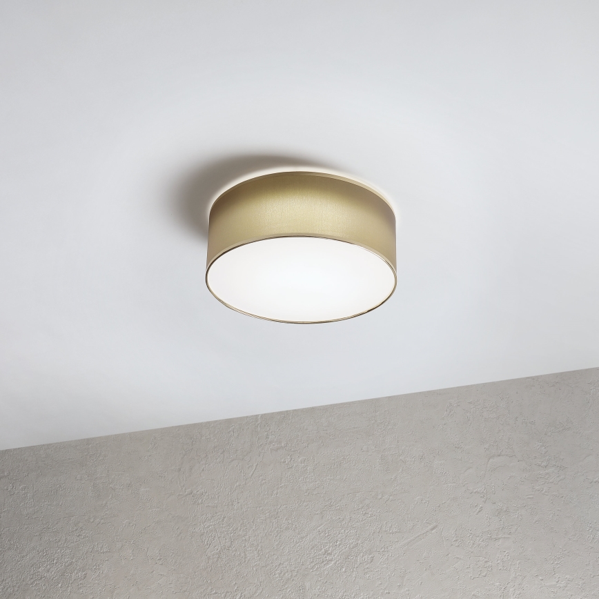 Plafon SIRJA LED 20W/230V 4000K Ø 35 cm castanho/dourado