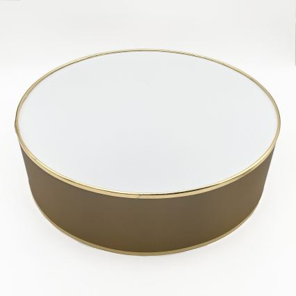 Plafon SIRJA LED 20W/230V 4000K Ø 35 cm castanho/dourado