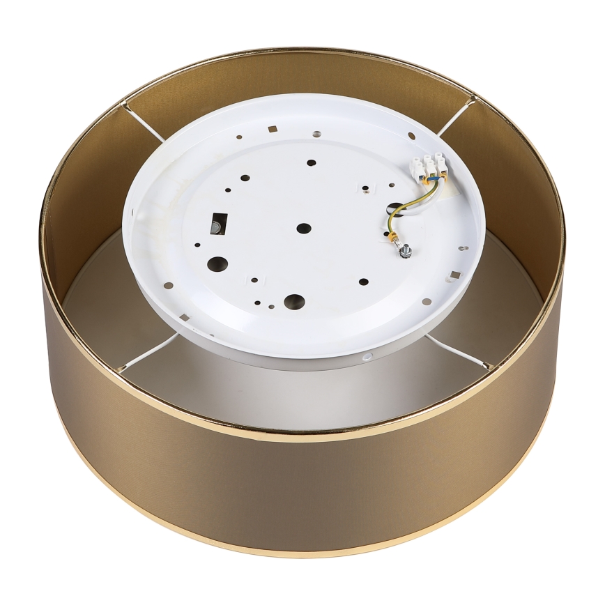 Plafon SIRJA LED 20W/230V 4000K Ø 35 cm castanho/dourado