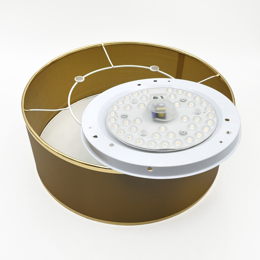 Plafon SIRJA LED 20W/230V 4000K Ø 35 cm castanho/dourado