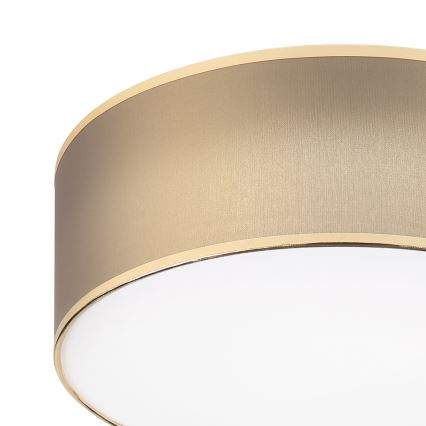 Plafon SIRJA LED 20W/230V 4000K Ø 35 cm castanho/dourado