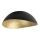Plafon SOLARIS 1xE27/60W/230V diâmetro 48 cm preto/dourado
