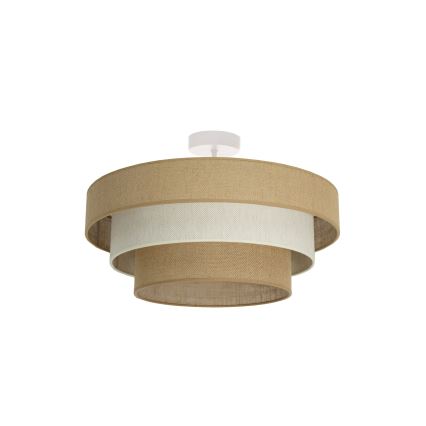 Plafon WENTA 1xE27/60W/230V diâmetro 50 cm juta/creme