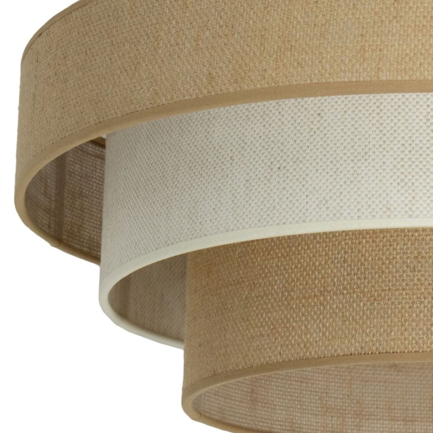 Plafon WENTA 1xE27/60W/230V diâmetro 50 cm juta/creme