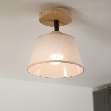 Plafonier ANTONIO 1xE14/60W/230V bege/ carvalho