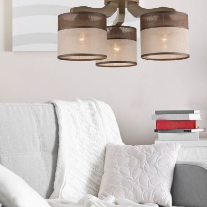 Plafonier ANDREA 3xE27/60W/230V faia