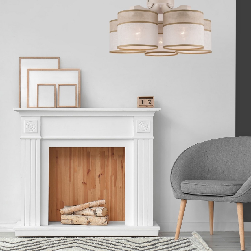 Plafonier ANDREA 5xE27/60W/230V faia