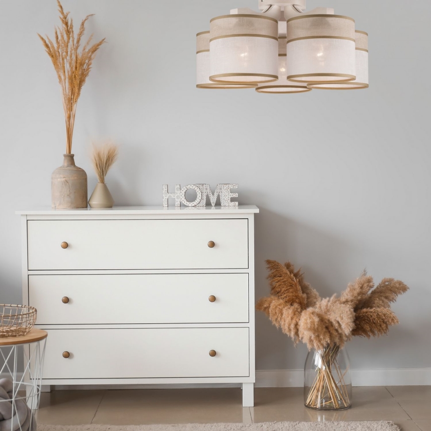 Plafonier ANDREA 5xE27/60W/230V faia