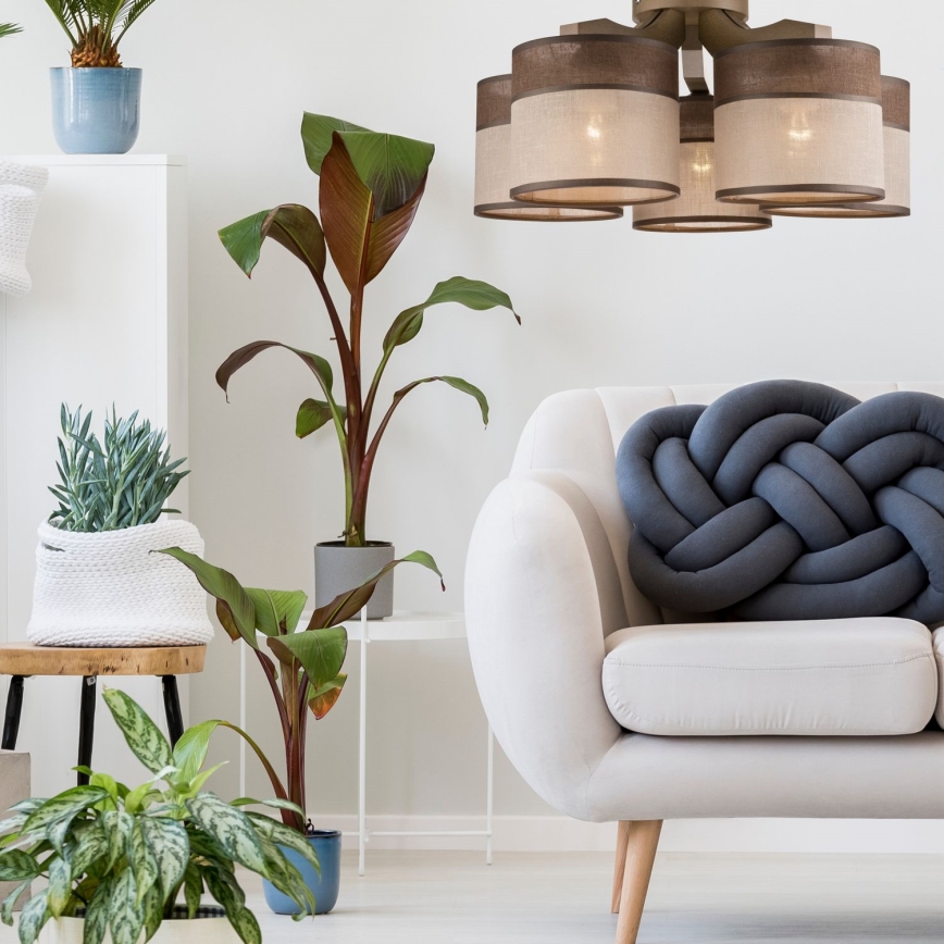 Plafonier ANDREA 5xE27/60W/230V faia