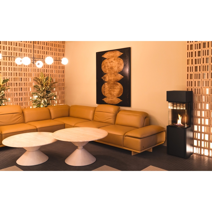 Planika - Lareira BIO com comando 126,2x40 cm 3,5kW/230V preto