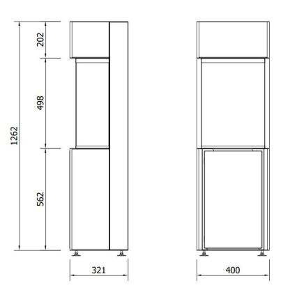 Planika - Lareira BIO com comando 126,2x40 cm 3,5kW/230V preto