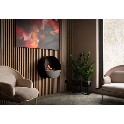 Planika - Lareira BIO com comando 72,6x65 cm 2,5kW/230V preto